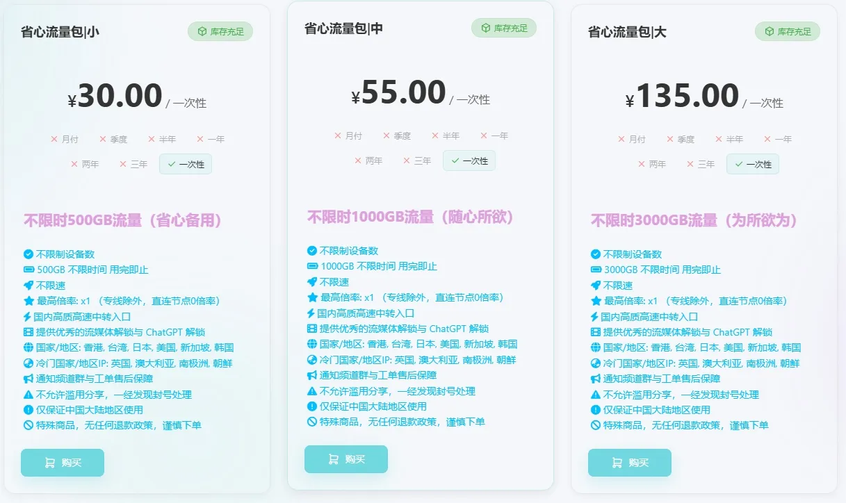 不限时套餐/合租/便宜/稳定/自媒体